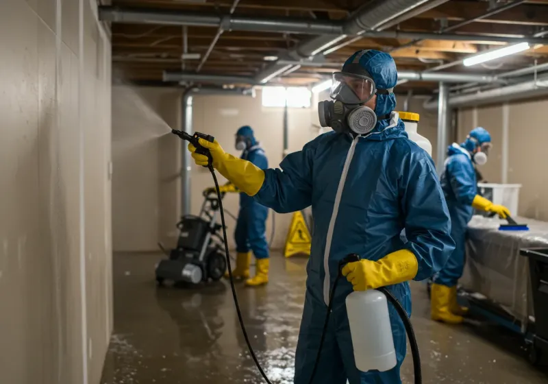 Basement Sanitization and Antimicrobial Treatment process in Diablo, CA